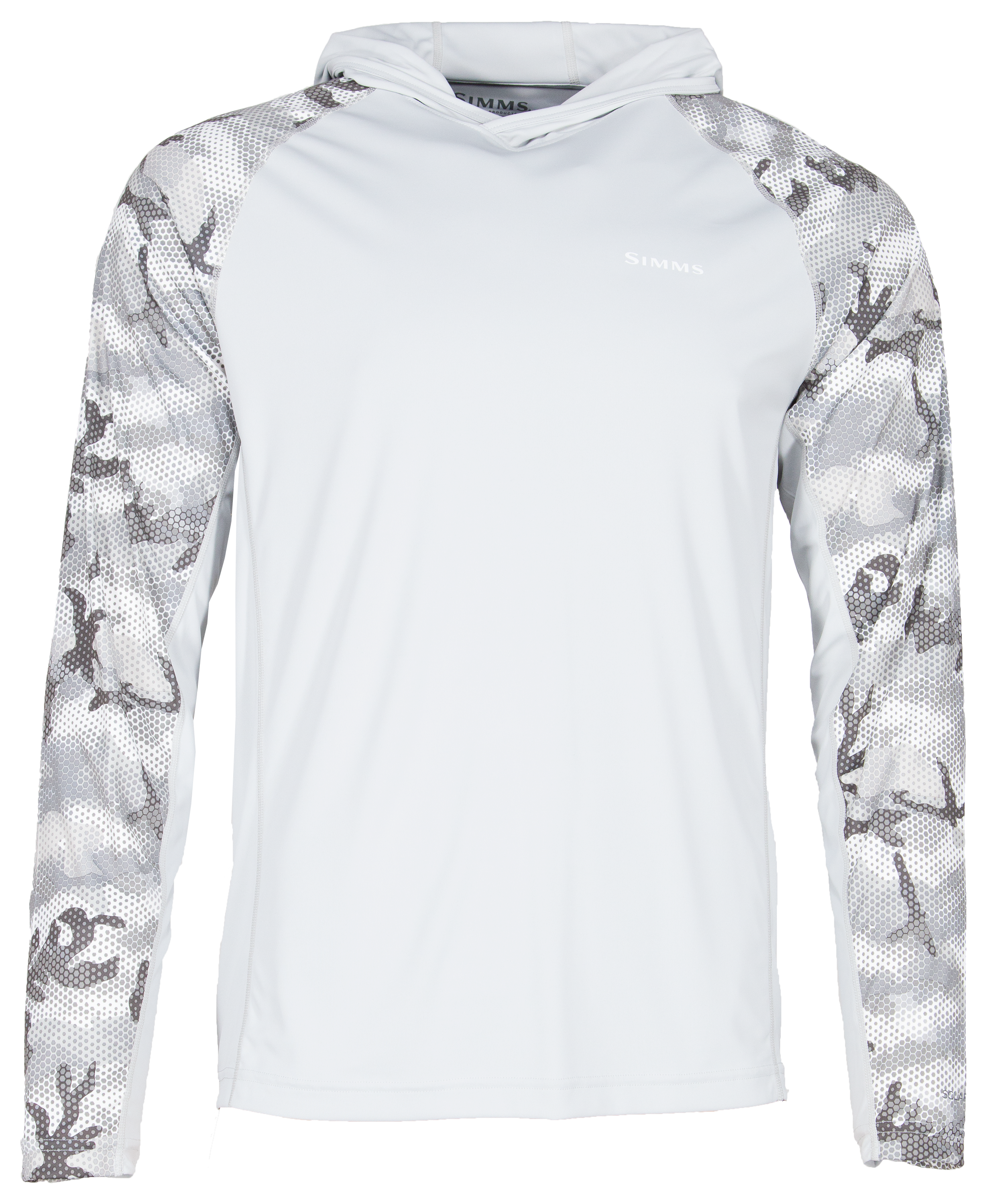 Chemise à capuche homme Simms SolarFlex XL bleu camouflage